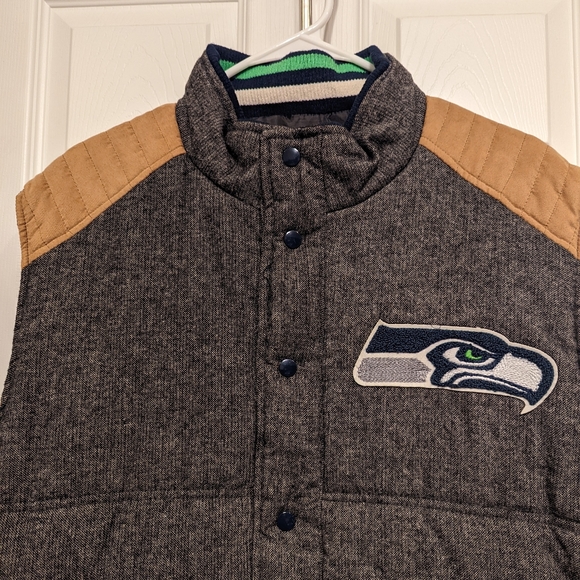 NFL TEAM SEATTLE SEAHAWKS VEST MENS SIZE XL - Picture 2 of 8